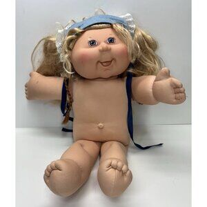 VTG 2004 Cabbage Patch Kid Doll 17" Play Along PA-5  Blue Eyes Blonde Hair Smile